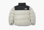 The North Face Logo Nuptse Puffer Jacket Beige  The North Face Logo Nuptse Puffer Jacket Beige