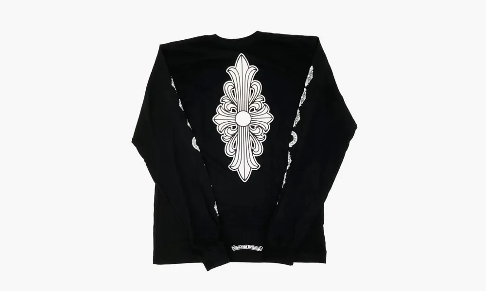 Chrome Hearts Floral Cross L / S T-shirt Black