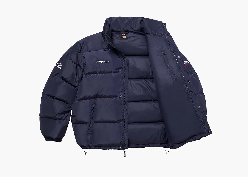 Supreme x Umbro Down Puffer Jacket Navy