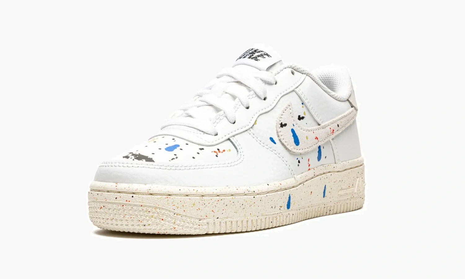 Air Force 1 LV8 3 GS Paint Splatter - White 