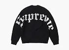 Supreme Old English Printed Sweater Black