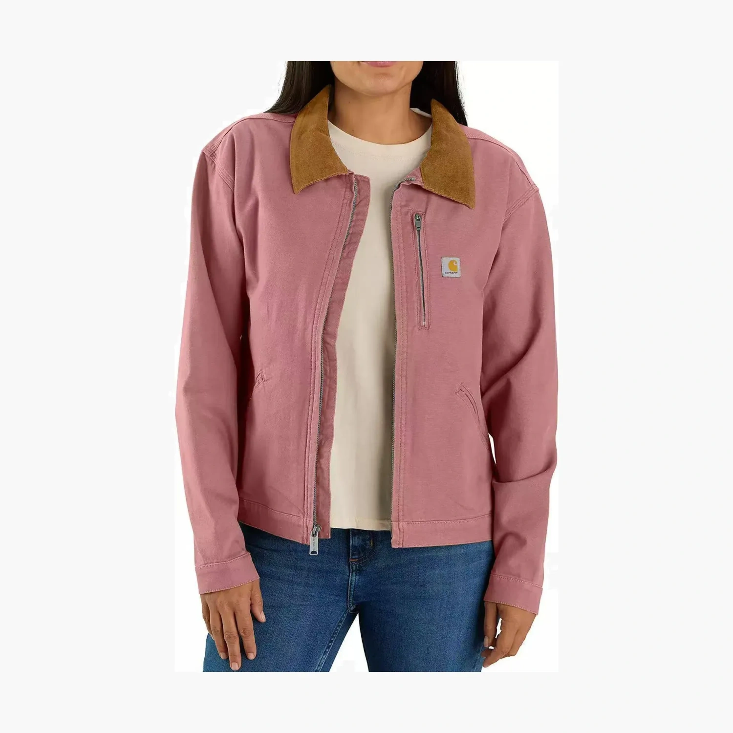 Carhartt 106208 WOMEN'S RUGGED FLEX CANVAS DETROIT JACKET LOOSE FIT 