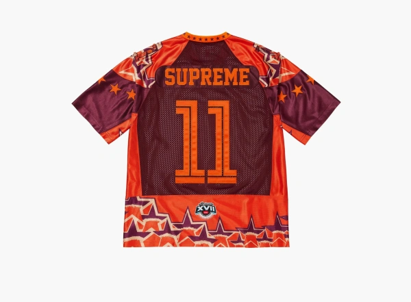 Supreme Stars Football Jersey Orange 