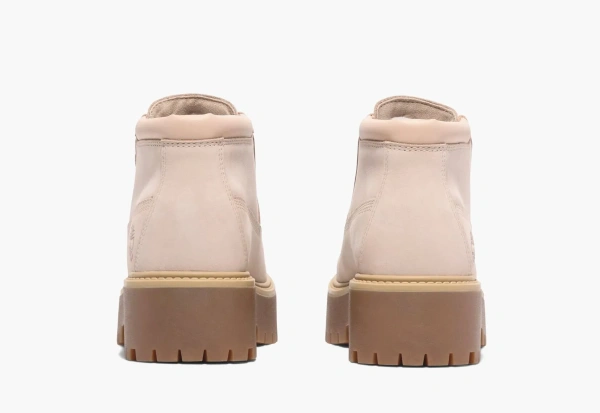 Timberland Stone Street Mid Lace Up Waterproof Boot WMNS Light Beige Nubuck 