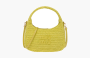 Miu Miu Wander Crochet Hobo Bag "Citron Yellow" 