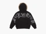 Supreme Faux Fur Zip Up Hooded Sweatshirt Black 