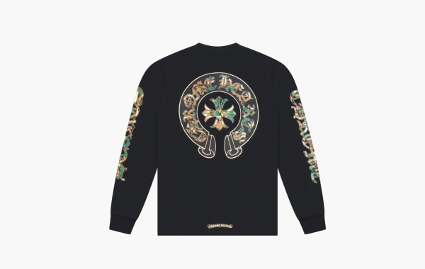 Chrome Hearts Camo Horseshoe L/S T-Shirt Black  Chrome Hearts Camo Horseshoe L/S T-Shirt Black