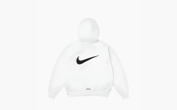 Supreme X Nike Zip Up Hooded White 