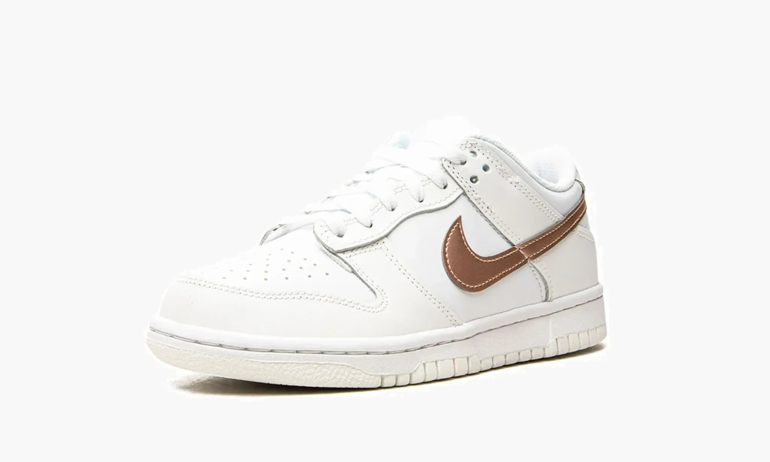 Nike Dunk Low GS White / Metallic Red Bronze 