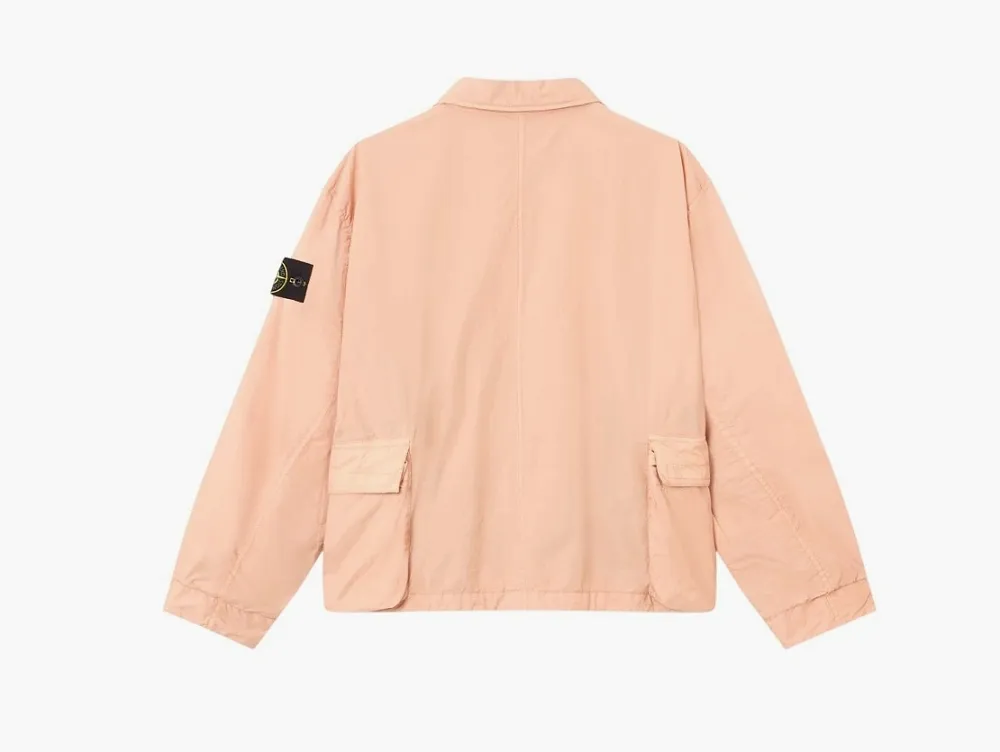 Stone Island Crinkle Reps NY Coach Jacket Plaster Pink