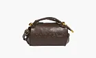 Adidas Polyurethane Pillow Bag Cylinder Bag Shoulder Brown