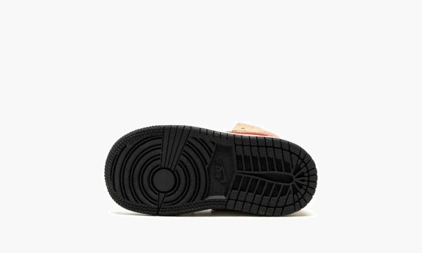 Air Jordan 1 Mid TD Light Curry / Cardinal Red 