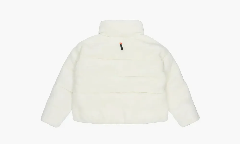 Nike Short Faux Fur Jacket White