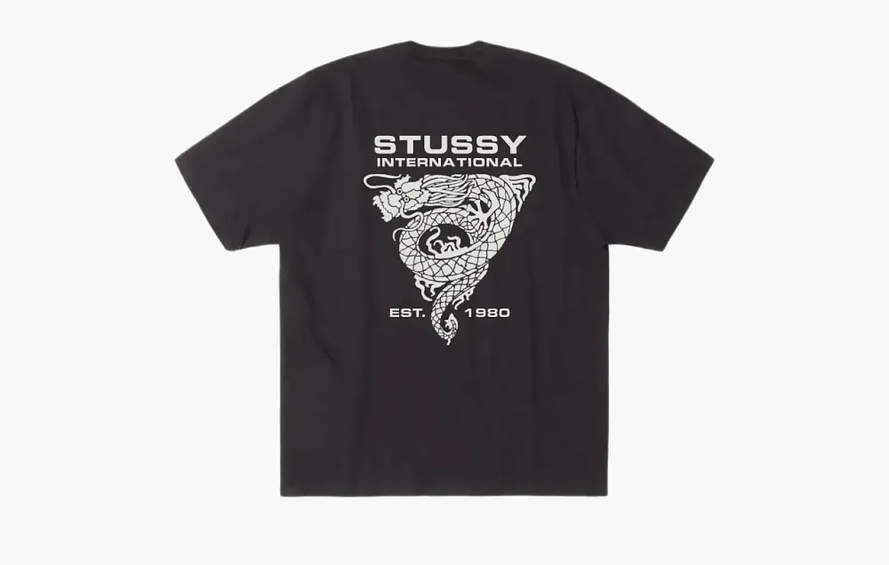Stussy Dragon Tee Black