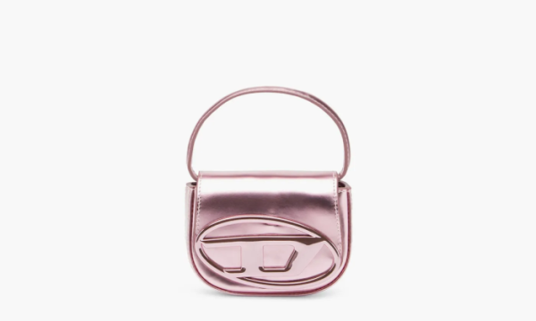 Diesel 1DR Iconic Mini Bag Mirrored Leather Pink  Diesel 1DR Iconic Mini Bag Mirrored Leather Pink