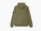 Stone Island Organic Cotton Fleece Hoodie Military Green