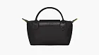 Longchamp Le Pliage Green Handle Pouch Black