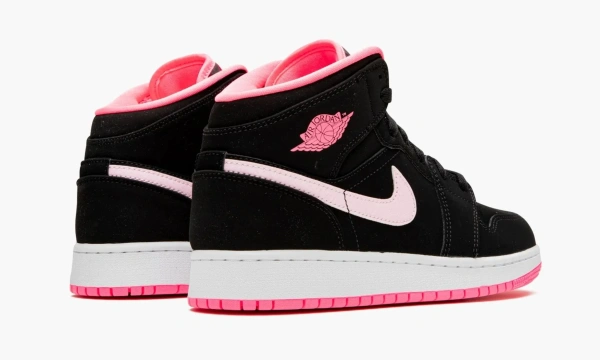 Air Jordan 1 Mid GS Black Digital Pink 