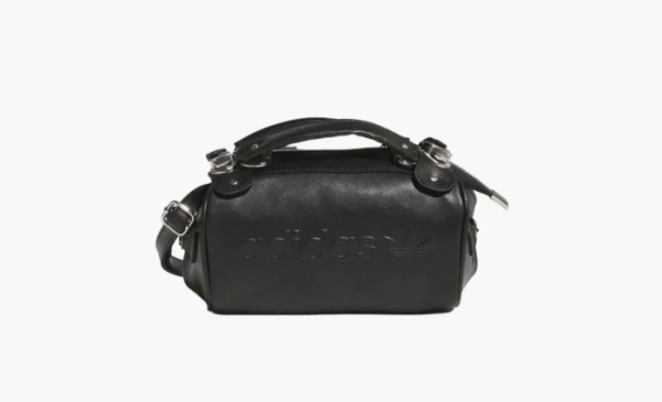 Adidas Polyurethane Pillow Bag Cylinder Bag Shoulder Black 