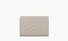 Saint Laurent Cassandre Grain De Poudre Envelope Wallet Small Blanc Vintage