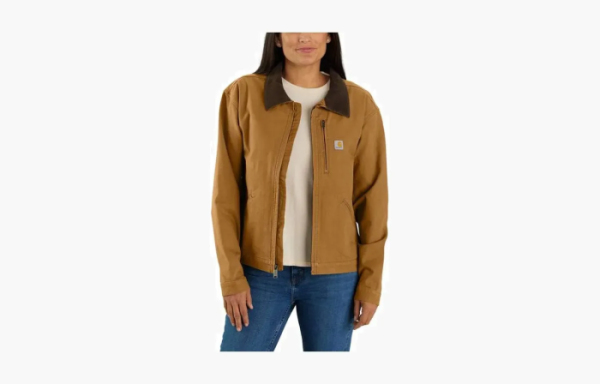 Carhartt 106208 WOMEN'S RUGGED FLEX CANVAS DETROIT JACKET LOOSE FIT 