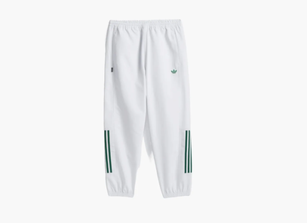 Adidas Originals Skateboarding Gatsele Track Pants  Crystal White / Dark Green  Adidas Originals Skateboarding Gatsele Track Pants  Crystal White / Dark Green
