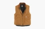 Carhartt V01 FIRM DUCK INSULATED RIB COLLAR VEST RELAXED FIT 
