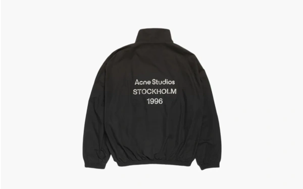 Acne Studios Logo Zipper Jacket Black  Acne Studios Logo Zipper Jacket Black
