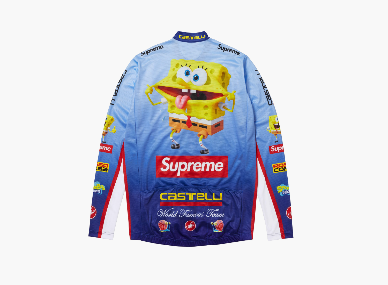 Supreme SpongeBob SquarePants x Castelli  L/S Cycling Jersey  "Blue" 