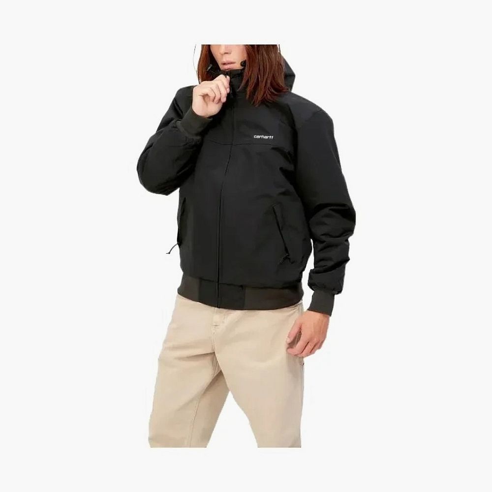 Carhartt WIP FW22 Hooded Sail Jacket - Black Logo