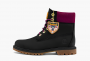 Timberland Heritage 6 Inch Waterproof Boots WMNS "Black Nubuck With Pink" 