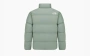 The North Face Logo Stand Collar Long Sleeve With Down Jacket Green 