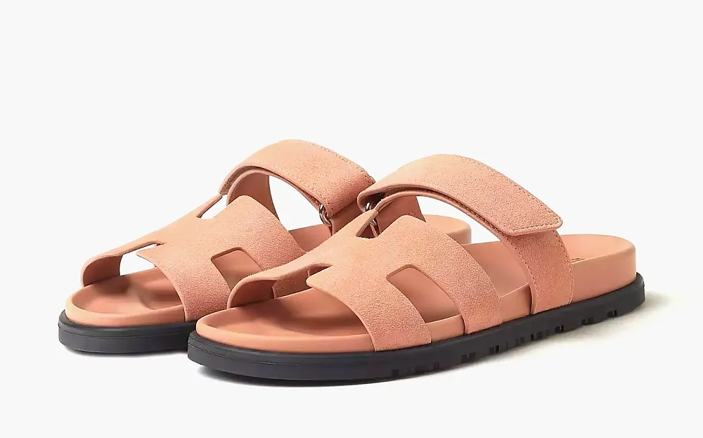 Hermes Chypre Slide Slippers WMNS Brown