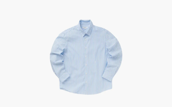 Sporty & Rich SRC Embroidered Button Down Shirt Blue 