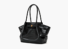 JW PEI Hana Medium Tote Bag Black Croc