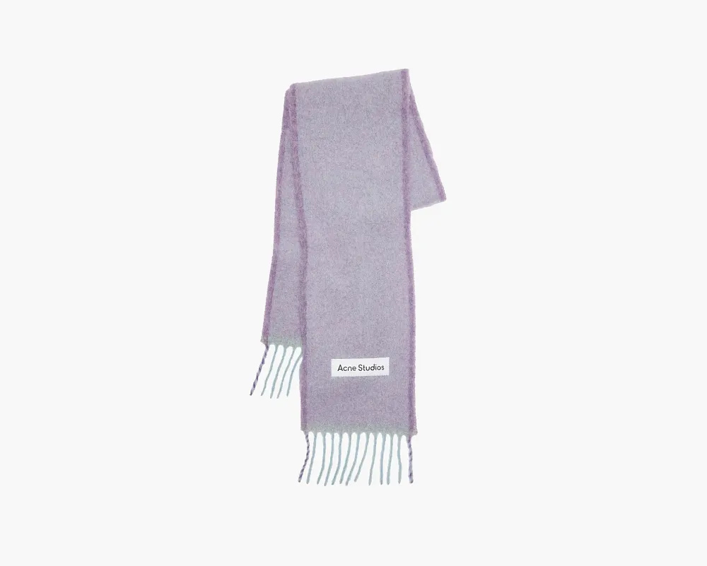 Acne Studios Wool Mohair Scarf Lavender Purple