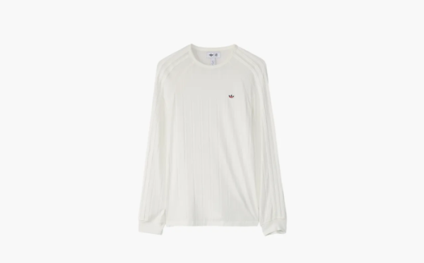 Adidas Long Sleeve Ribbed T-Shirt x CLOT By Edison Chen White 