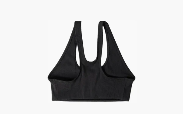 Sporty & Rich Serif Rib Sports Bra Black/White 