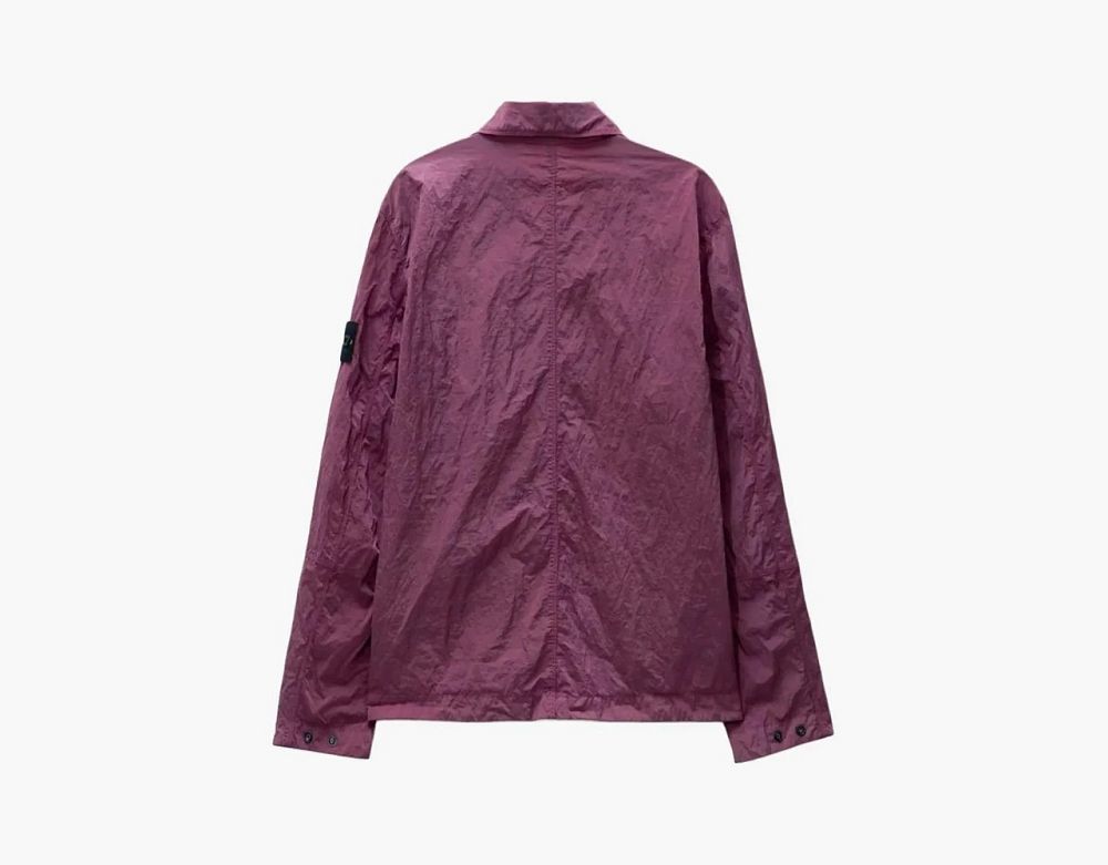 Stone Island Nylon Metal Watro-TC Overshirt Purple Grey