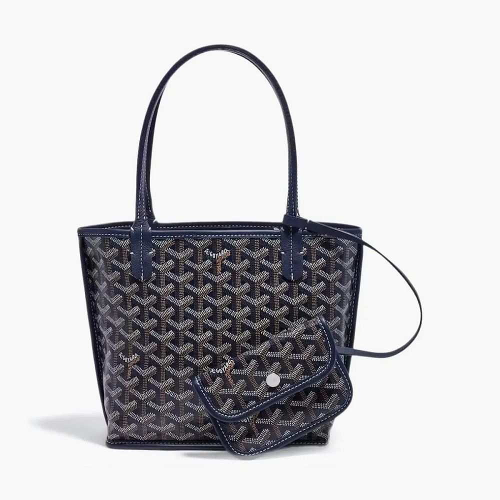 Goyard Anjou Tote Mini Navy Blue