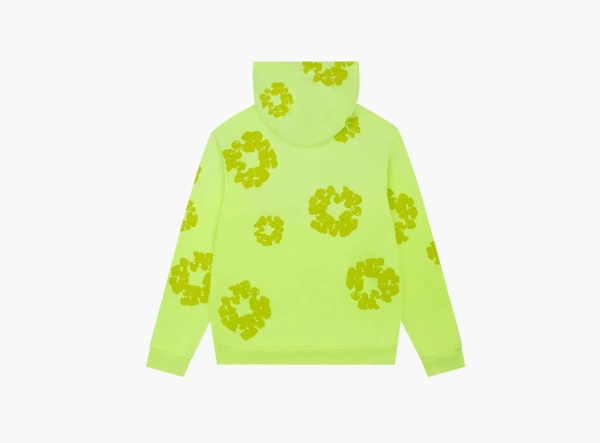 Denim Tears Mono Cotton Wreath Hoodie Neon Green 