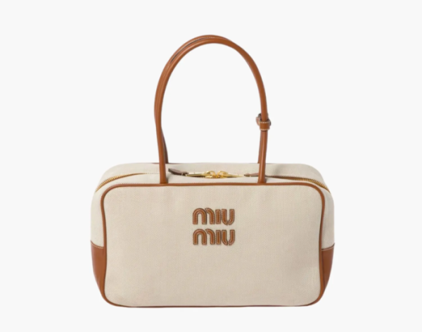 Miu Miu Canvas bag Beige/Brandy 