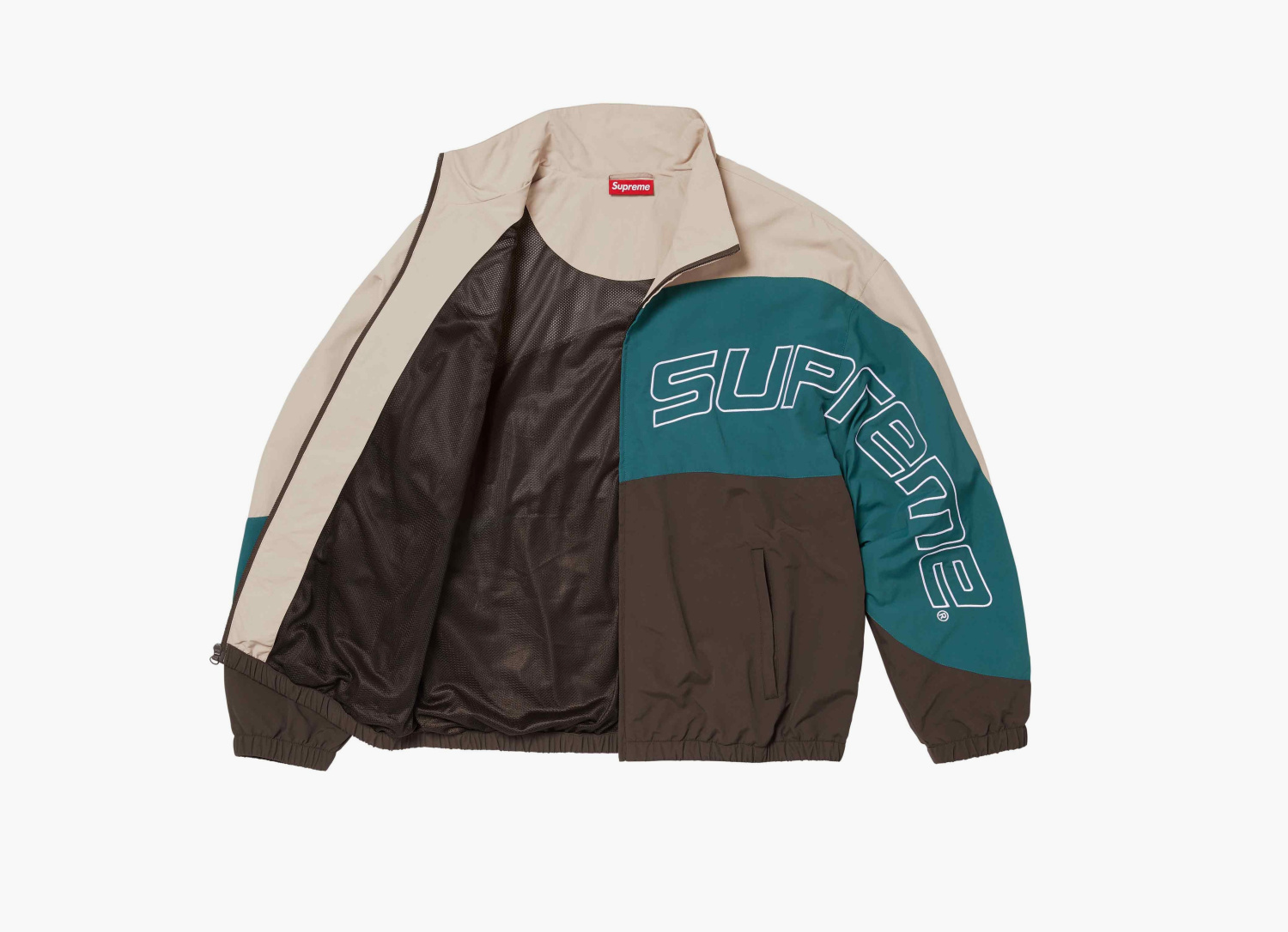 Supreme Curve Track Jacket  "Brown" 