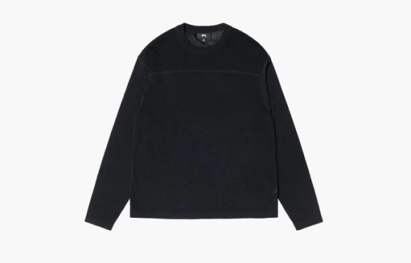 Stussy Lightweight Football Crew Black 