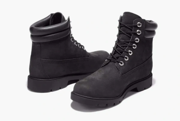 Timberland Premium 6 Inch Double Collar Boot Black  Timberland Premium 6 Inch Double Collar Boot Black