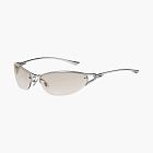 Gentle Monster Futura 02 Sunglasses Silver / Gray