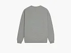 Celine Loose Sweatshirt In Cotton Fleece Grey Melange Red Off White