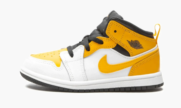 Air Jordan 1 Mid TD White / University Gold 