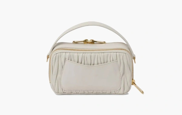 Miu Miu Matelassé Bandoliera Handbag White 