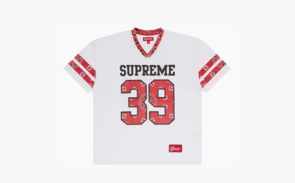 Supreme Bandana Football Jersey White 